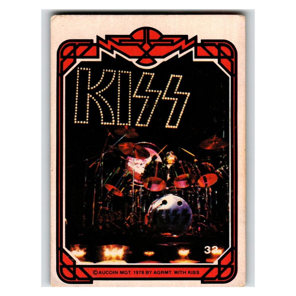 KISS 1978 #32 Vintage Music Trading Card Aucoin MGT